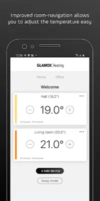 Glamox Heating android App screenshot 3